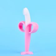 Silicone Banana Shape Training Toothbrush - My Store
