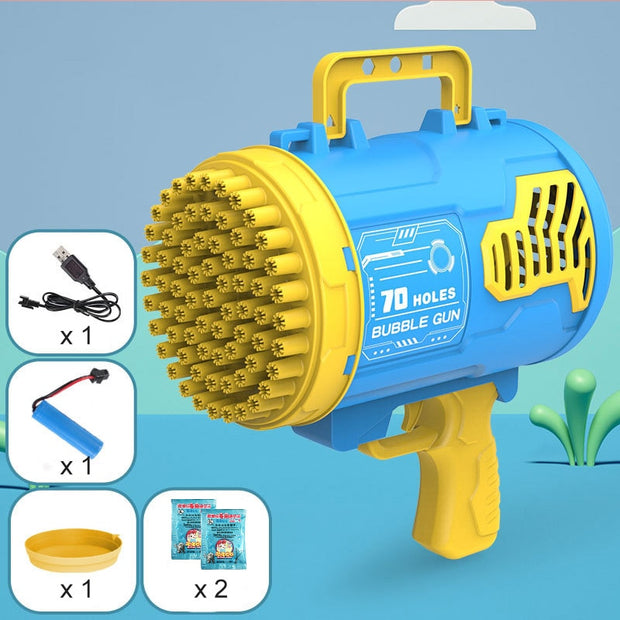 70 Holes Soap Bubbles Machine Gun - My Store