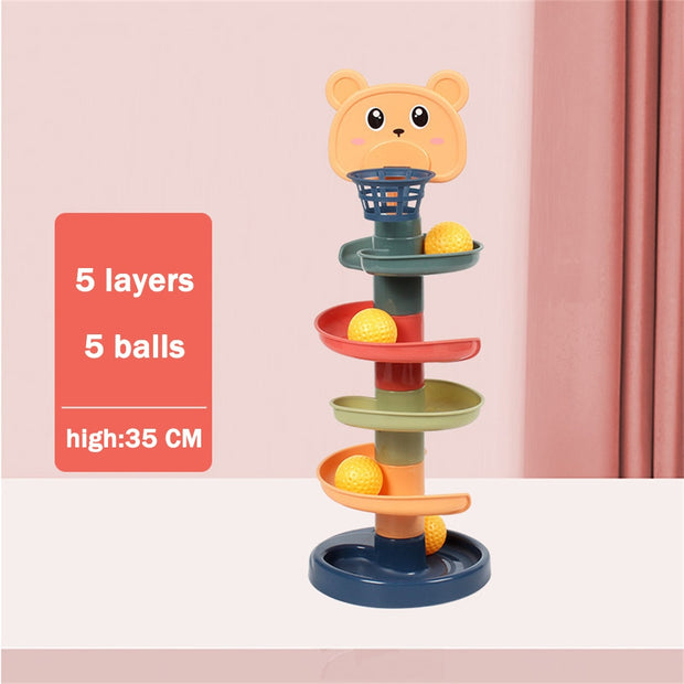 Rolling Ball Pile Tower Early Educational Toy - My Store