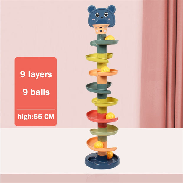 Rolling Ball Pile Tower Early Educational Toy - My Store