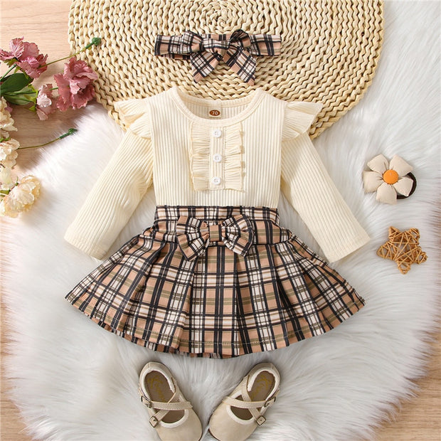 Newborn Infant Knit Baby Girl Clothes Set - My Store