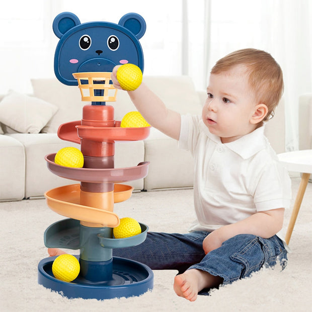 Rolling Ball Pile Tower Early Educational Toy - My Store