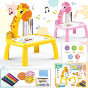 Children LED Projector Art Drawing Table Toys - My Store