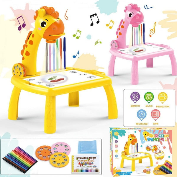 Children LED Projector Art Drawing Table Toys - My Store