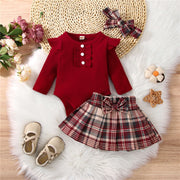 Newborn Infant Knit Baby Girl Clothes Set - My Store